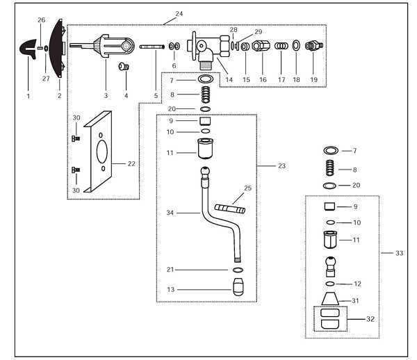 Iberital Steam - Water Tap Lever