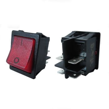 Standard Double Pole Rocker Switch(4 Terminal)