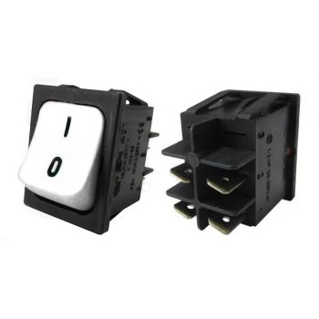 White Rocker Switch (4 Terminal)