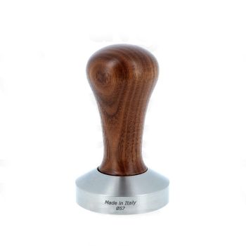 Attrezzo 57 mm Flat Italian Tamper, Walnut