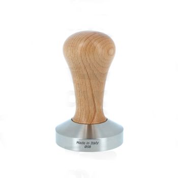 Attrezzo 58mm Convex Italian Tamper Natural Wood