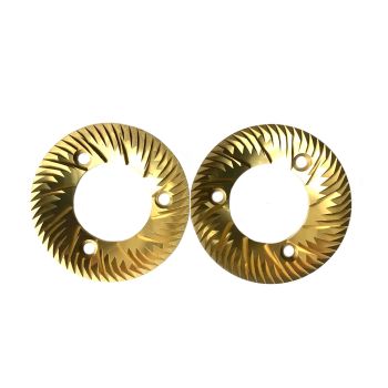 Eureka/Simonelli 'Mythos' Titanium Burr Set Ø 74x37.5x9mm Right Rotation