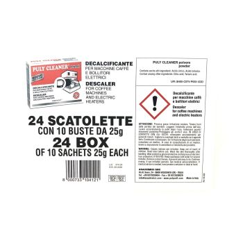 Pulycaff Espresso Machine Cleaner for Calcium case of 24 Box