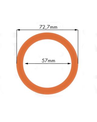 Orange Silicone E61 8mm Group Gasket   Made in Italy